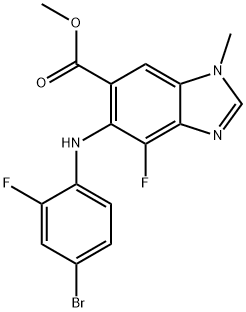 5-((4-溴-2-氟苯基)氨基)-4-氟-1-甲基-1H-苯并[D]咪唑-6-甲酸甲酯