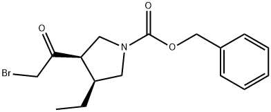 (3R,4S)-3-(2-溴乙?；?-4-乙基-1-吡咯烷羧酸芐酯